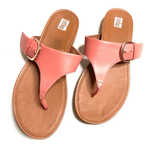 FITFLOP Gracie Leather Toe Post Sandal - Picture 15 of 16